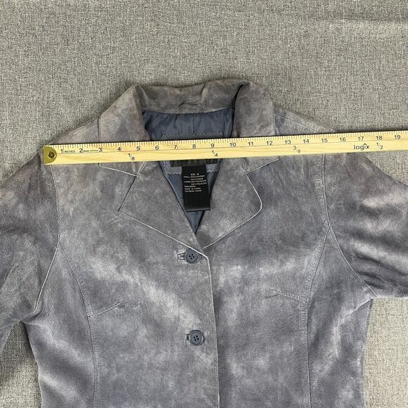 Vintage Brandon Thomas Lavender Purple Suede Leather Jacket Women Western Size M - Picture 9 of 11